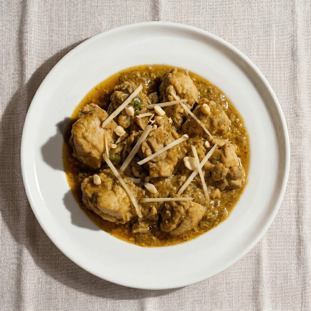Kadai Ginger Chicken.