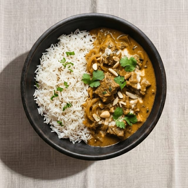 Lamb Korma Bowl.