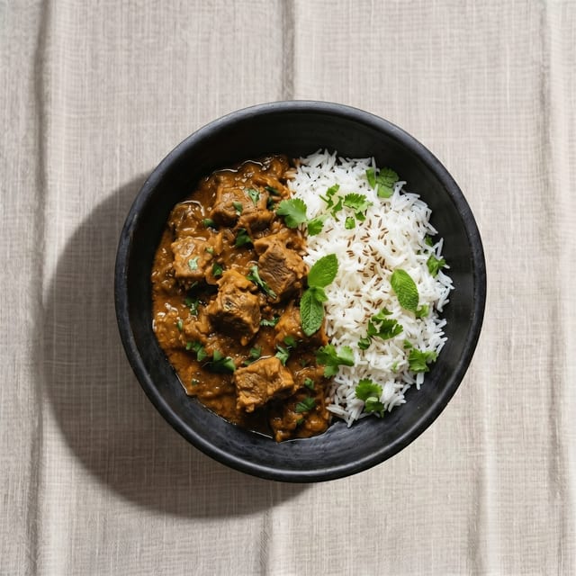 Lamb Curry Bowl.