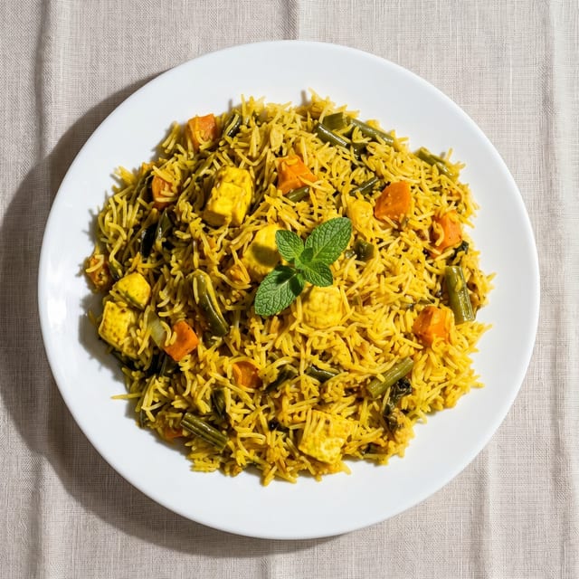 Vegetable Biryani.